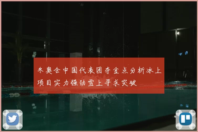 冬奥会中国代表团夺金点分析冰上项目实力强劲雪上寻求突破